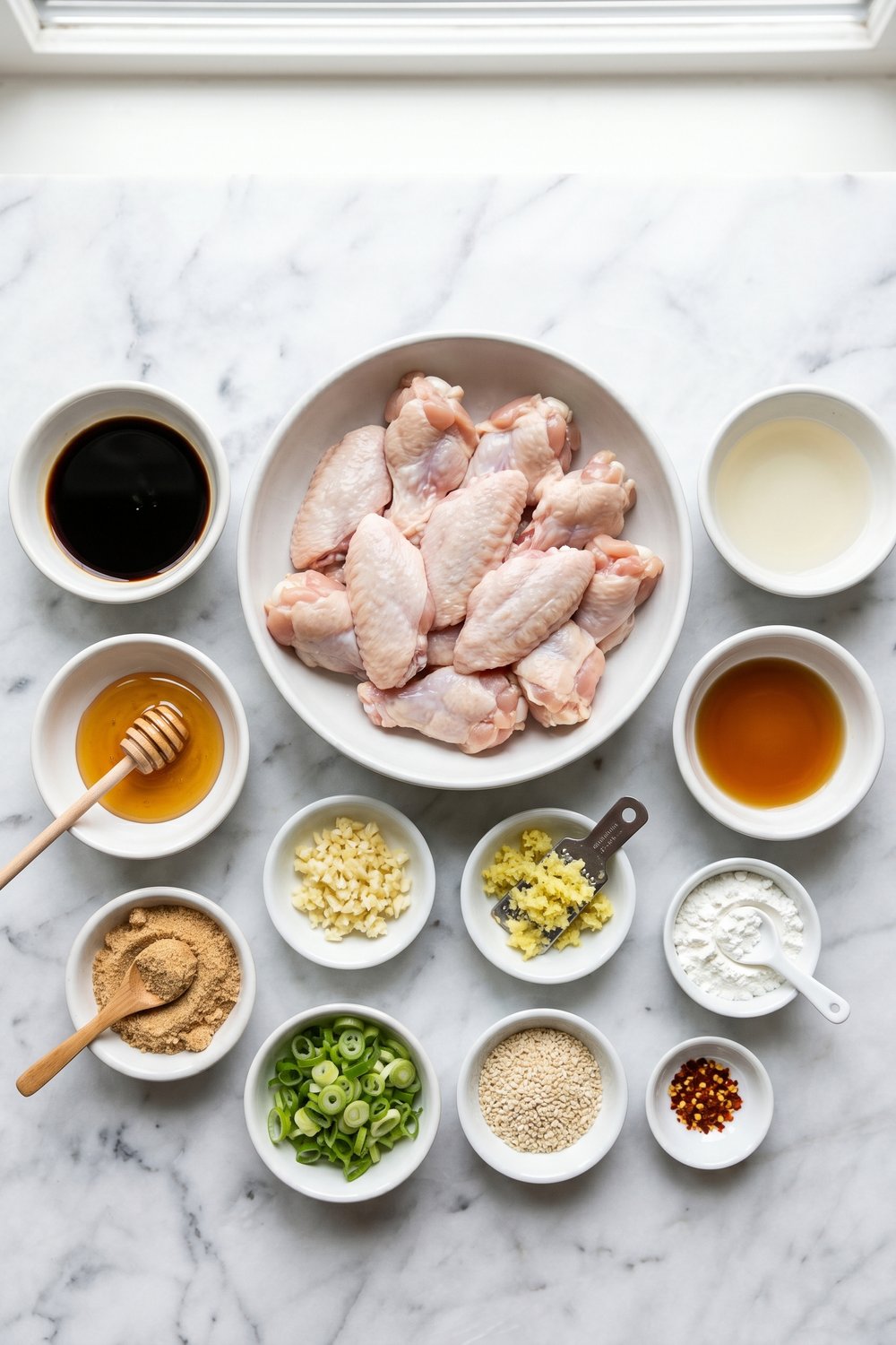 Ingredients for Asian Sticky Chicken Wings