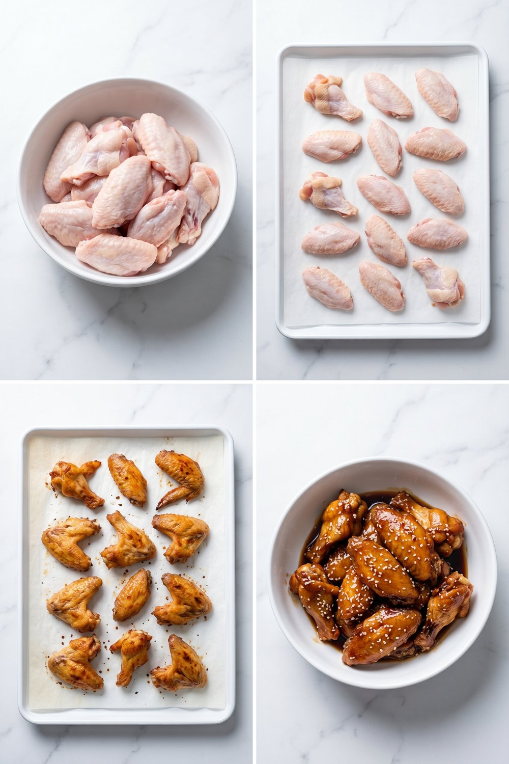Step by step Asian Sticky Chicken Wings