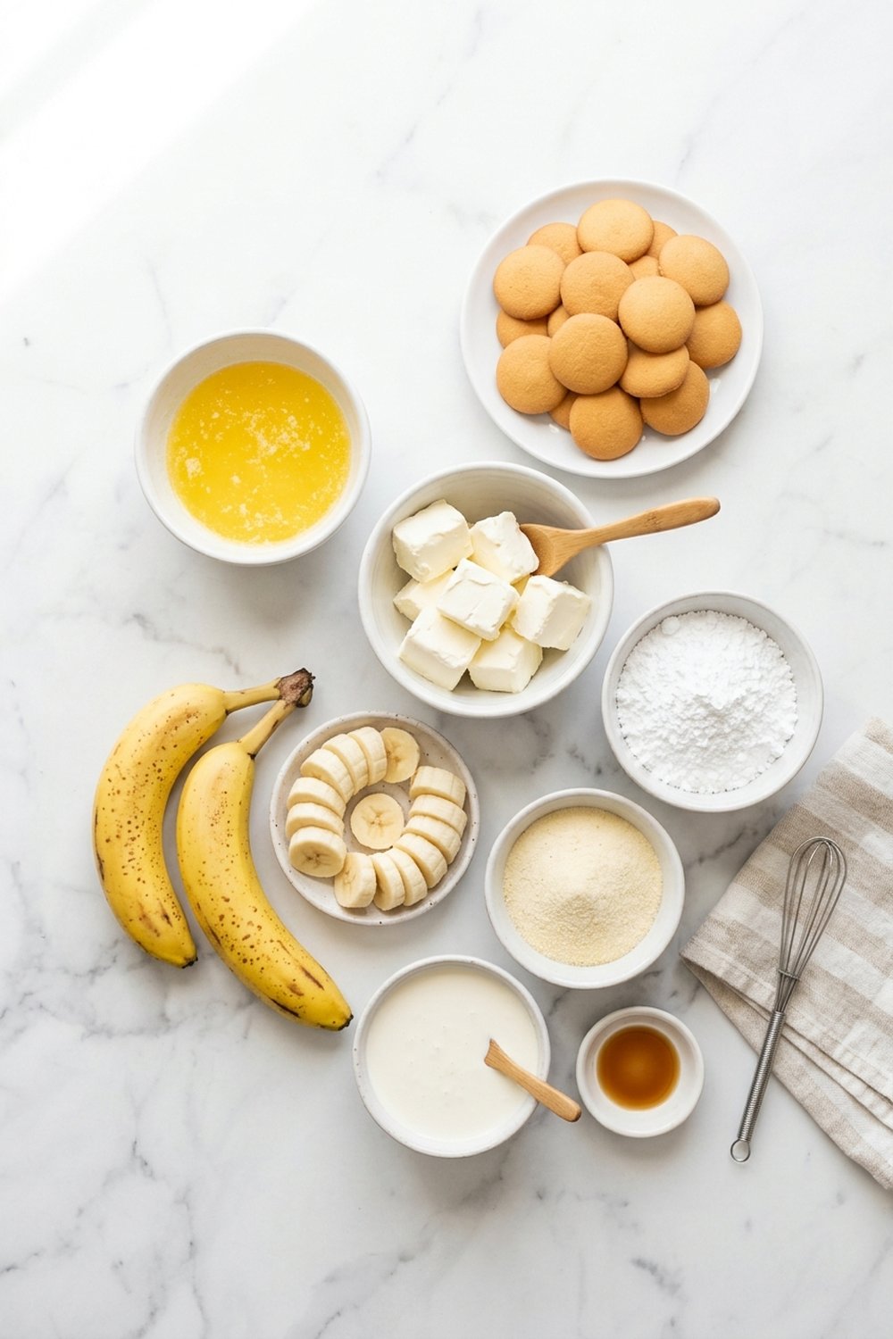 Ingredients for Banana Pudding Cheesecake