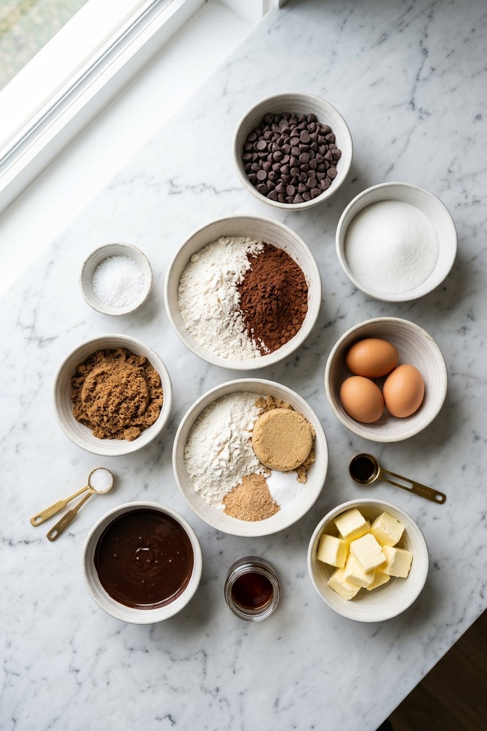 Ingredients for Brookies (Brownie Cookies)