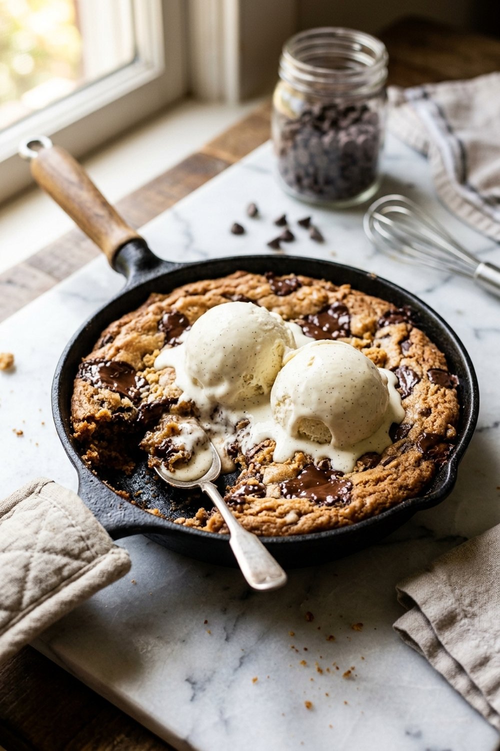 Chocolate Chip Cookie Skillet hero shot