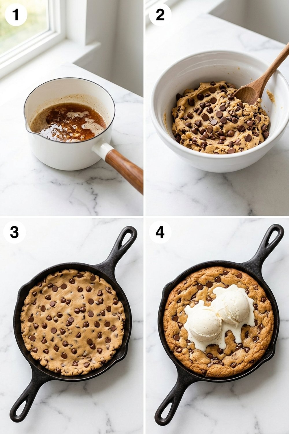 Step by step for Chocolate Chip Cookie Skillet