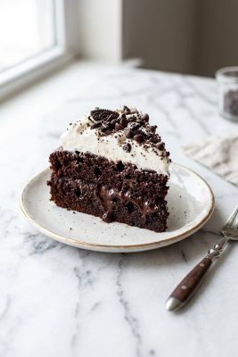 Chocolate Fudge Poke Cake hero shot