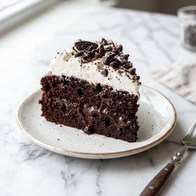 Chocolate Fudge Poke Cake hero shot