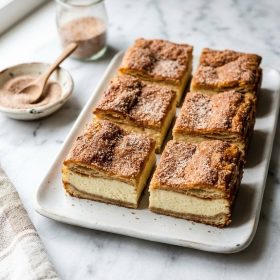 Churro Cheesecake Bars hero shot
