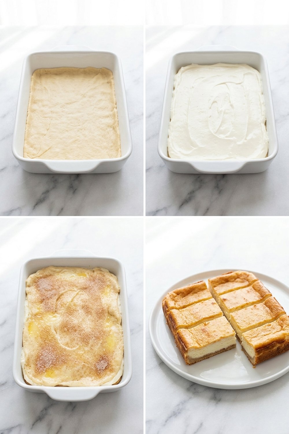 Step by step for Churro Cheesecake Bars