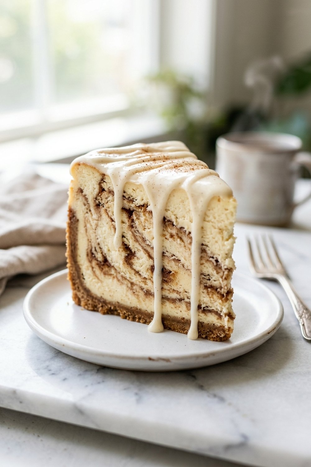 Cinnamon Roll Cheesecake hero shot