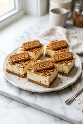 Cookie Butter Cheesecake Bars hero shot