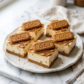 Cookie Butter Cheesecake Bars hero shot