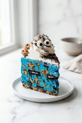 Cookie Monster Ice Cream Cake hero shot
