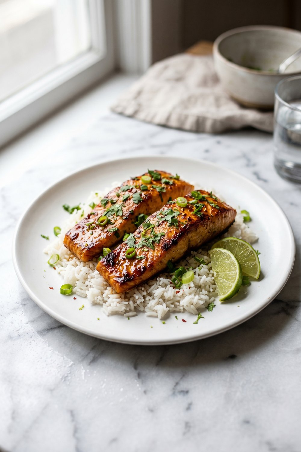 Crispy Honey Lime Salmon hero shot