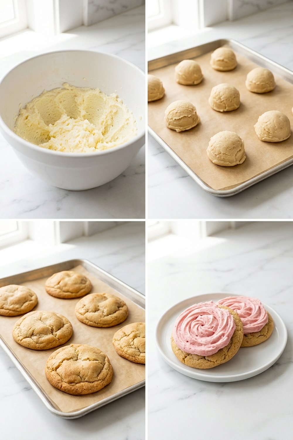 Step by step for Crumbl Cookie Copycat