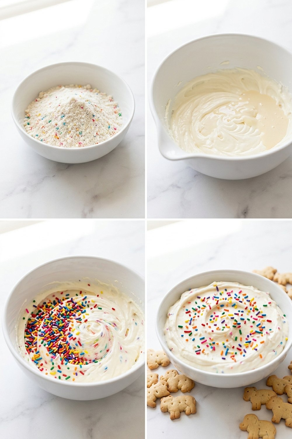 Step by step for Funfetti Cake Batter Dip