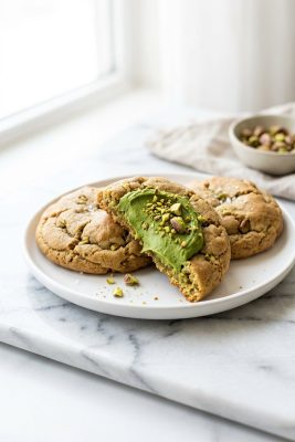 Pistachio Cream Stuffed Cookies hero shot