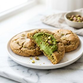 Pistachio Cream Stuffed Cookies hero shot