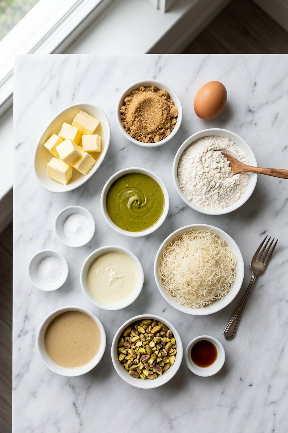Ingredients for Pistachio Cream Stuffed Cookies