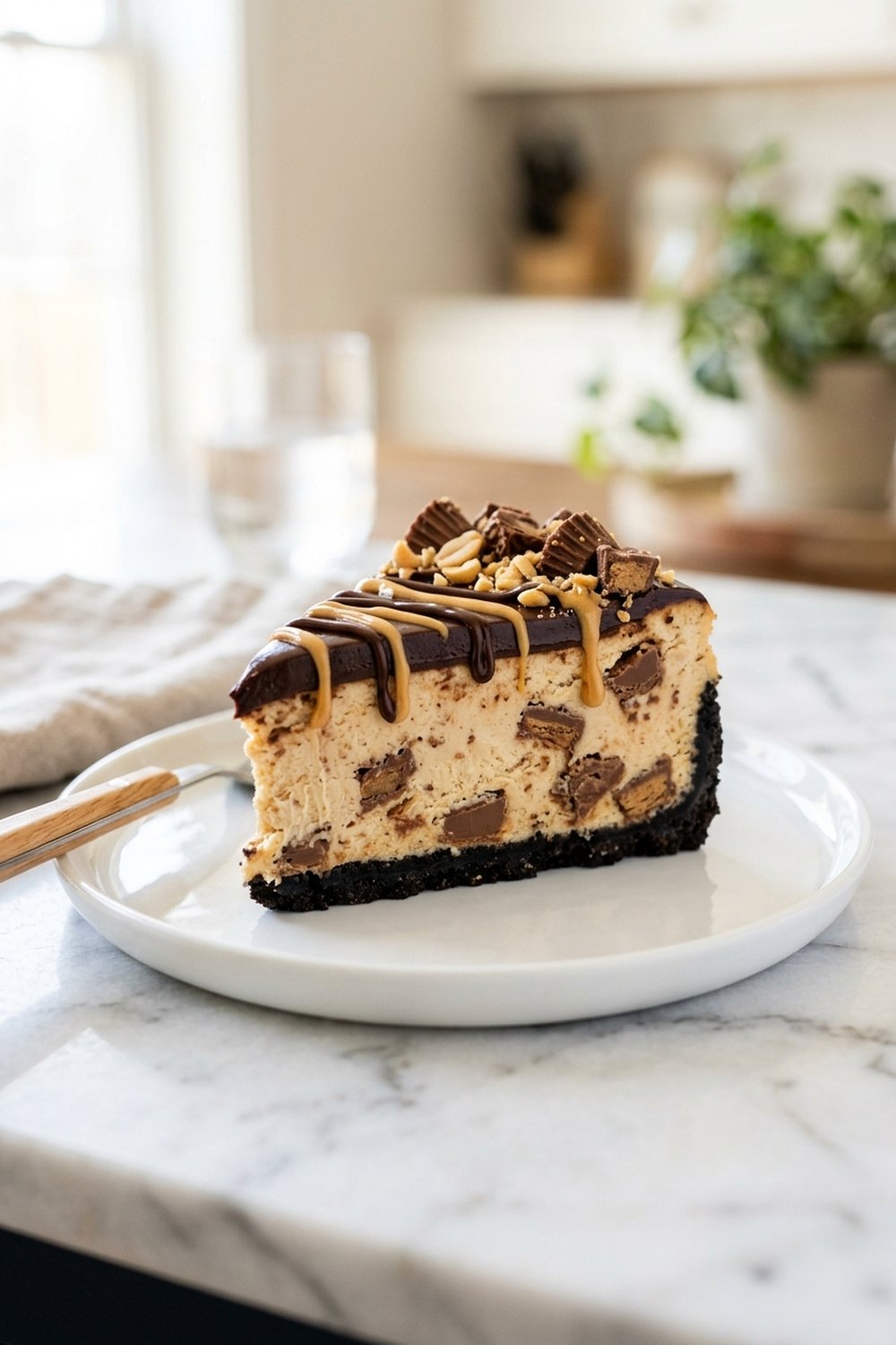 Reese's Peanut Butter Cheesecake hero shot