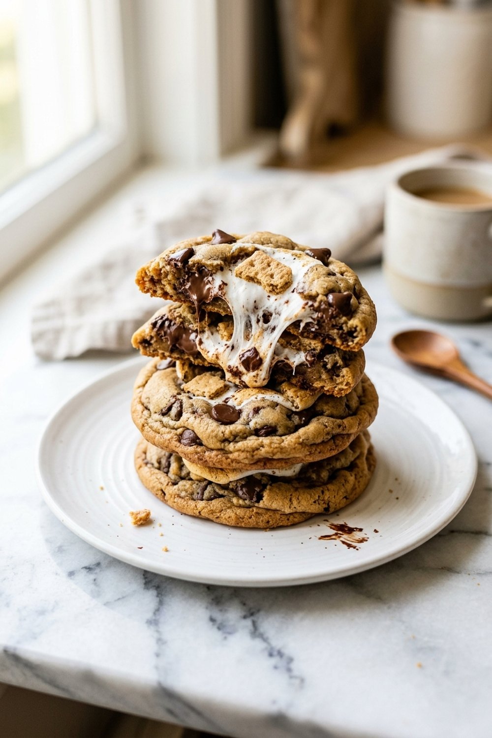 S'mores Stuffed Cookies hero shot