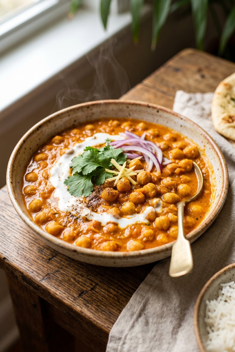 Vegan Chickpea Tikka Masala close up
